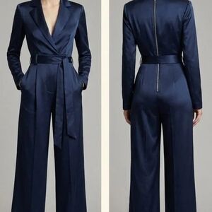 Elegant Navy Blue Women's Jumpsuit